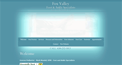 Desktop Screenshot of foxvalleyfootandankle.org